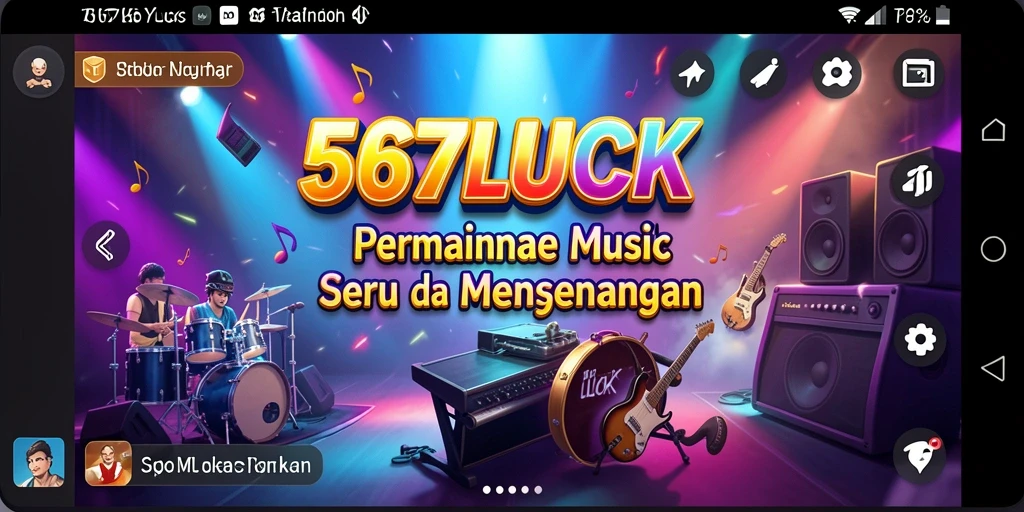 Tampilan gameplay 567LUCK yang penuh warna dan interaktif.