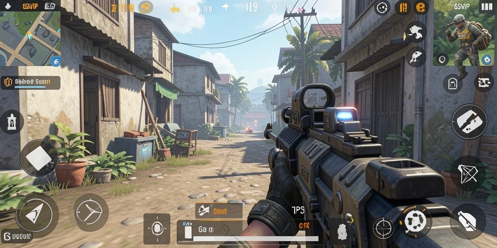 Gameplay TPS seru di 6SVIP dengan aksi mendebarkan.