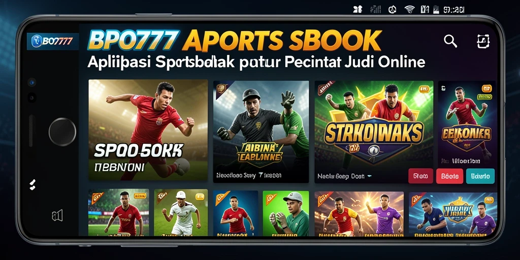 Tangkapan layar gameplay BPO777 yang menunjukkan antarmuka Sportsbook yang menarik.