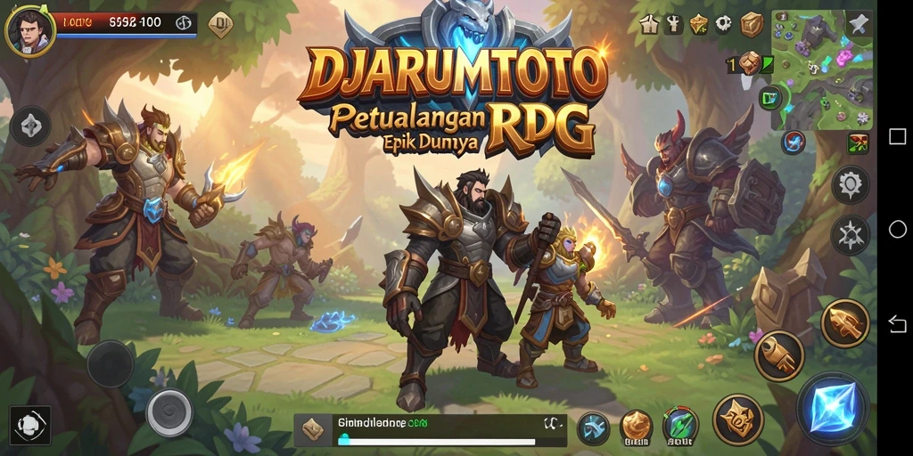 Tampilan gameplay RPG yang menarik dalam DJARUMTOTO.