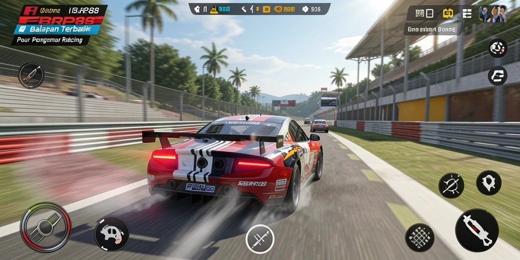Tampilan gameplay seru balapan di FBRP88 dengan grafis memukau.