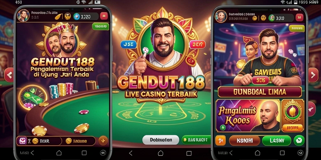 Tampilan menarik dari gameplay Live Casino di GENDUT188.