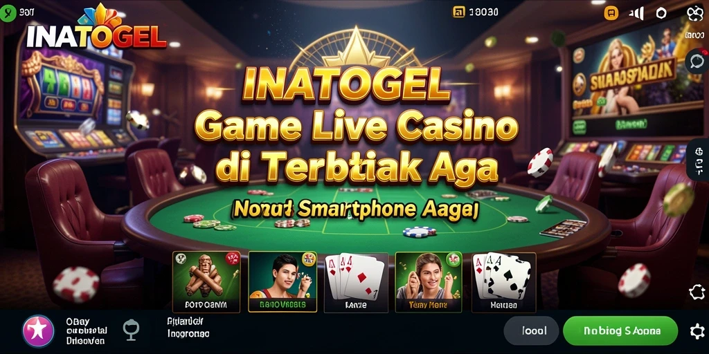Tampilan gameplay menarik dalam aplikasi INATOGEL yang menampilkan dealer dan pemain.