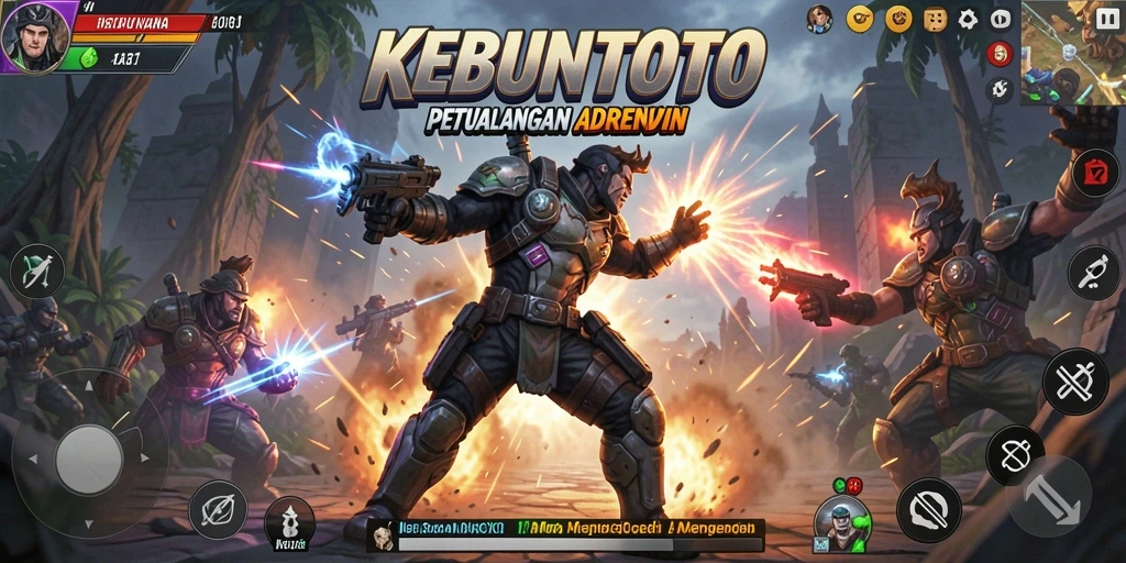 Tampilan gameplay KEBUNTOTO yang penuh aksi dan seru.