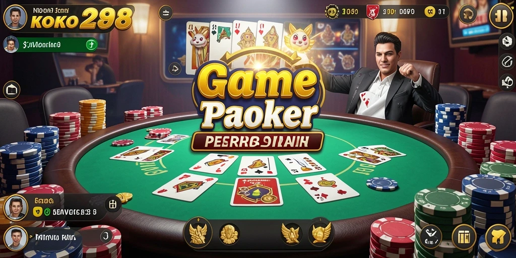 Tampilan gameplay menarik dari KOKO288 yang menyajikan Poker seru.