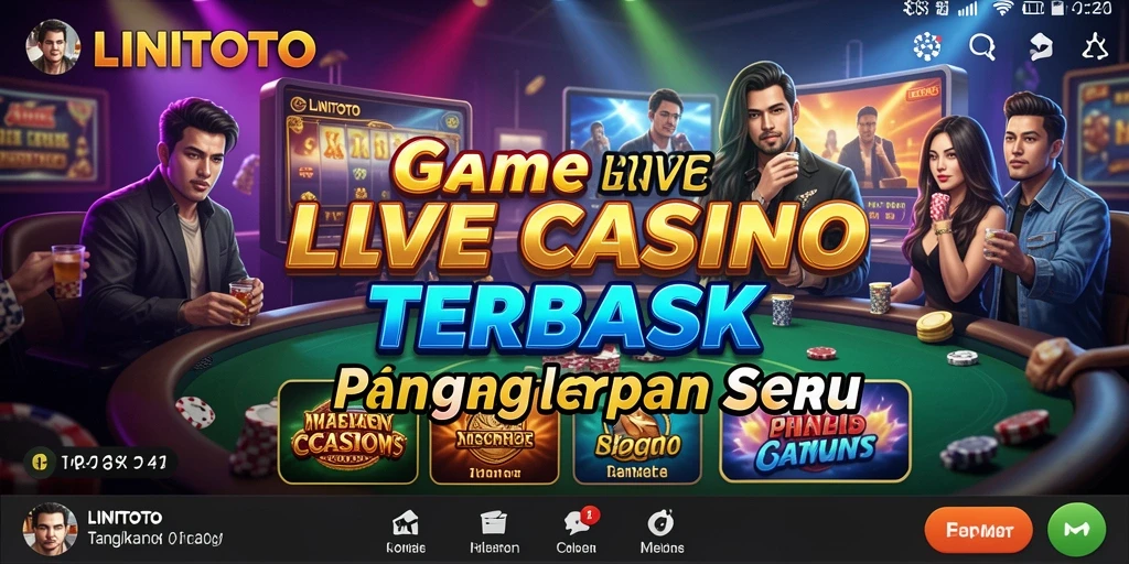 Tampilan gameplay seru di LINITOTO dengan dealer profesional.