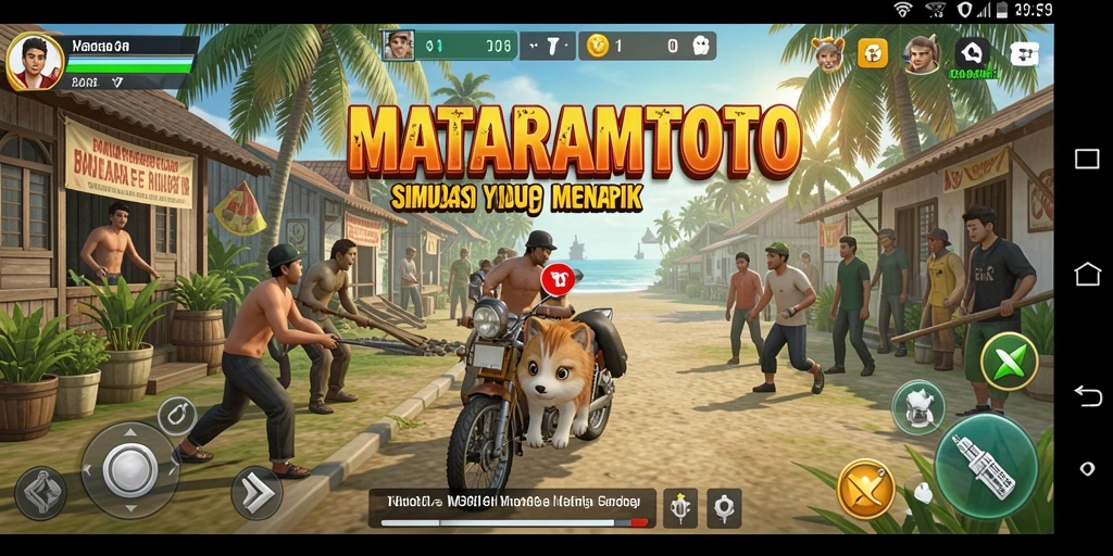 Screenshot menunjukkan gameplay menarik MATARAMTOTO dengan interaksi karakter.