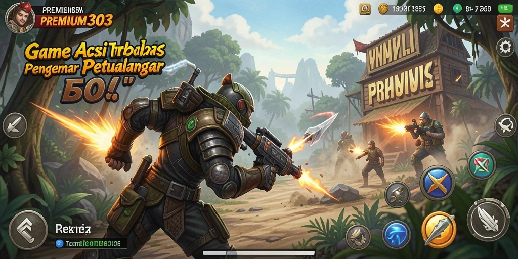 Screenshot gameplay PREMIUM303 yang menunjukkan pertarungan intens dan grafis memukau.